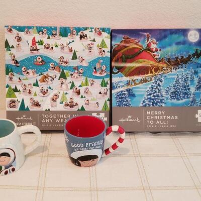 Lot 459:  NEW 2 Puzzles & 2 Mugs