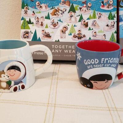 Lot 459:  NEW 2 Puzzles & 2 Mugs