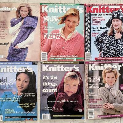 Lot# 227 s Lot of 6 Knitter's magazines 1997 1998 1999 2002