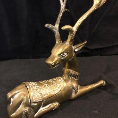 Lot 49 - Collectible Deer Statues