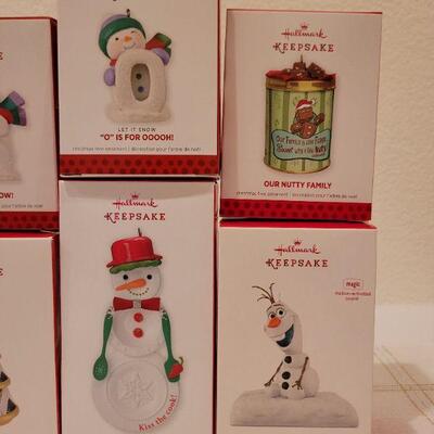 Lot 493: Assorted Hallmark Christmas Ornaments 