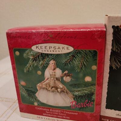 Lot 504: Assorted Hallmark Christmas Ornaments BARBIE
