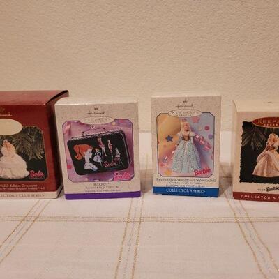 Lot 505: Assorted Hallmark Christmas Ornaments  BARBIE