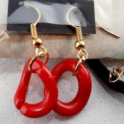 Red Circles Necklace