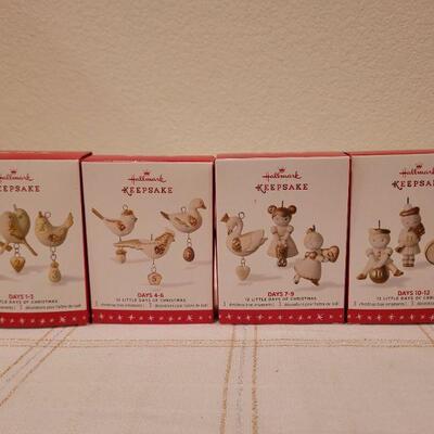 Lot 515: Hallmark 12 Days of Christmas Ornaments Full Set