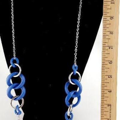 Blue Circles Necklace