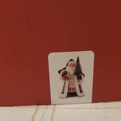 Lot 523: Hallmark Porcelain Santa Figure + Rudolph Figure 