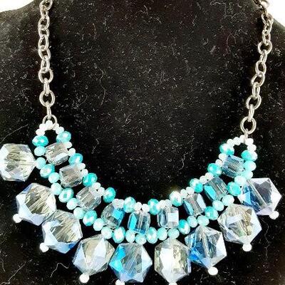 Blue Crystal Necklace