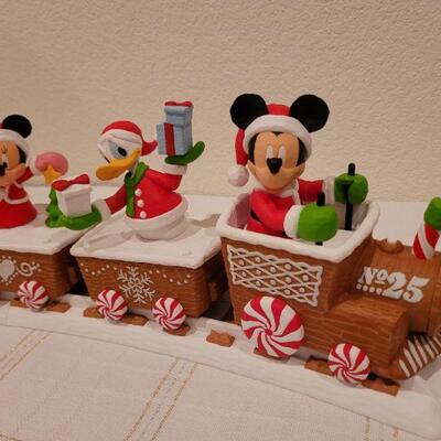 Lot 528: Mickey & Friends Synchronized Wireless Christmas Train W/ TRACK
