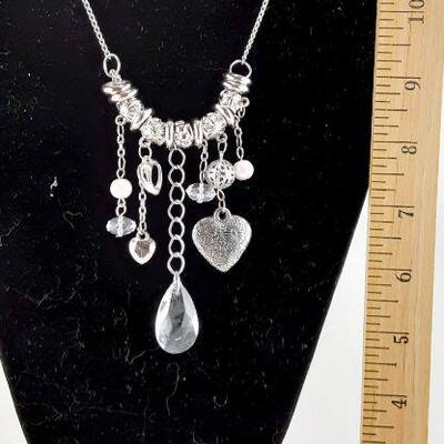 Many Hearts Dangle Necklace