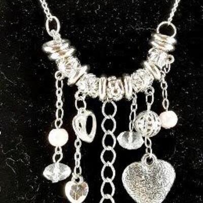 Many Hearts Dangle Necklace