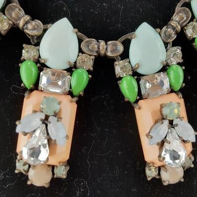Angels on Rectangle Crystals Necklace