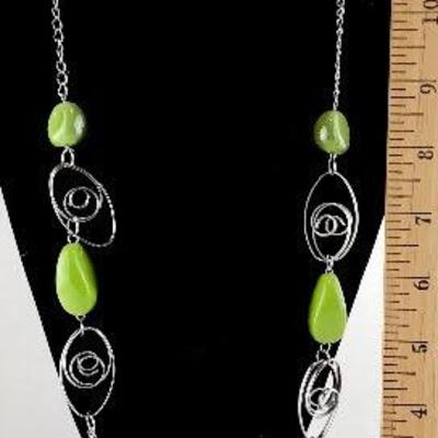 Green Nugget Necklace