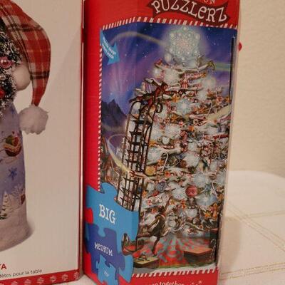 Lot 541: Hallmark Christmas Figure + New Puzzle