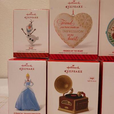 Lot 548: Assorted Hallmark Christmas Ornaments 