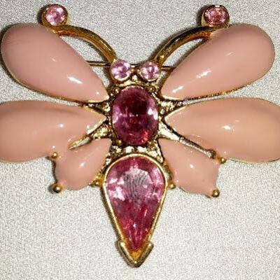 Pink Butterfly Pin