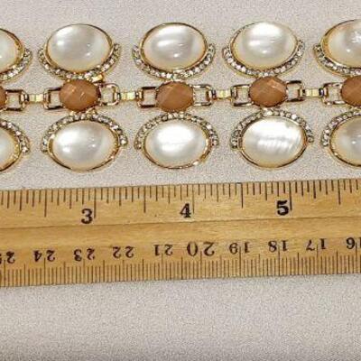 Faux Moonstone Bracelet