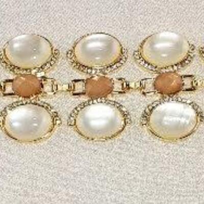 Faux Moonstone Bracelet