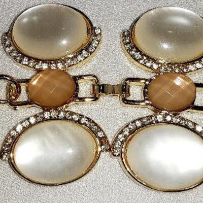 Faux Moonstone Bracelet