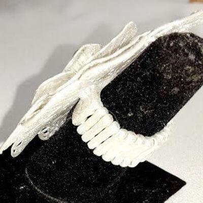 Silvertone Large Flower Ring
