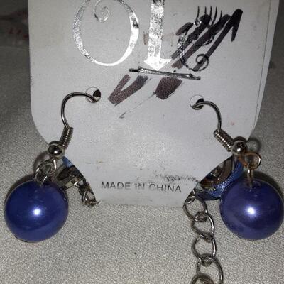 Big Blue Bead Necklace