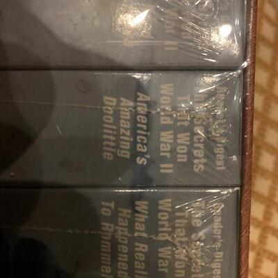 Set of 8 VHS Tapes never opened “ The Secrets that won World II