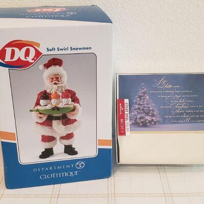 Lot 570: NEW/Old Stock Dept. 56 Dairy Queen Santa & Holiday Cards