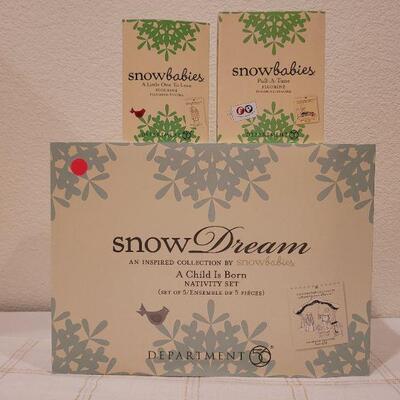 Lot 624: Assorted Dept 56 Snowbabies NATIVITY + Figures