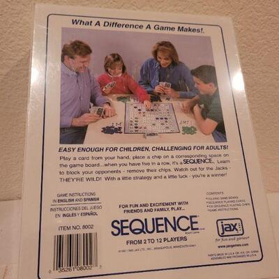 Lot 628: Vintage SEQUENCE New Family Board Game
