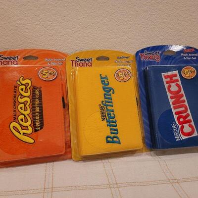 Lot 629: (3) New Sweet Thang Plush Journal and Pen Set