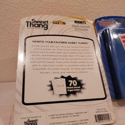 Lot 629: (3) New Sweet Thang Plush Journal and Pen Set