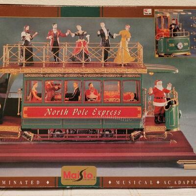 Lot 646: Vintage NORTH POLE EXPRESS Victorian Trolley 
