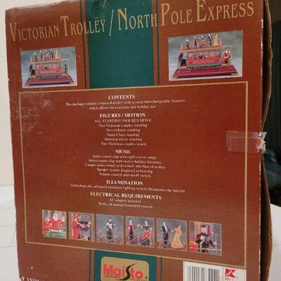 Lot 646: Vintage NORTH POLE EXPRESS Victorian Trolley 