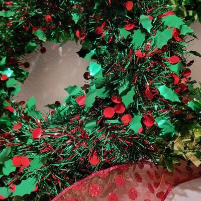 Lot 651: (2) 20" Christmas Wreaths