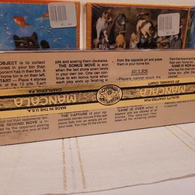 Lot 652: (3) NEW Puzzles + NEW Mancala Game 