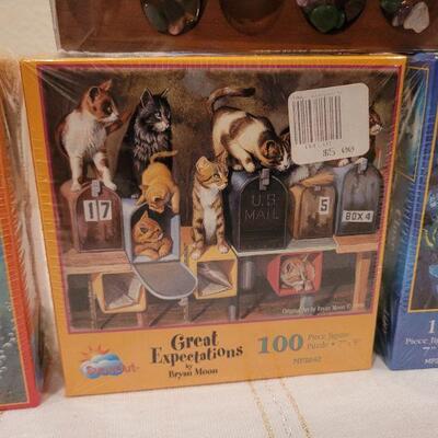 Lot 652: (3) NEW Puzzles + NEW Mancala Game 
