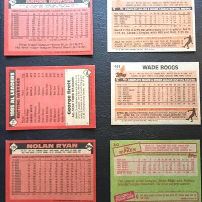 Lot of Vintage Rare TOPPS Vintage Sports cards with Boggs, Ripken, Brett and more...