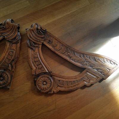 Decorative Antique Architectural Wood - Set of 2