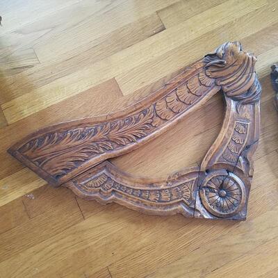 Decorative Antique Architectural Wood - Set of 2