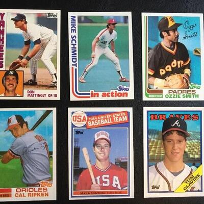 Lot of Vintage Rare TOPPS Vintage Sports cards with 