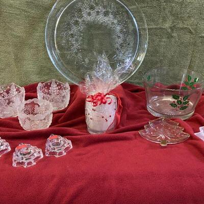 ( item 29)     Collection of Glass Christmas Pcs.