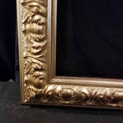 Lot 84 - Large Gold Frame, Oil Painting and Owl Statue