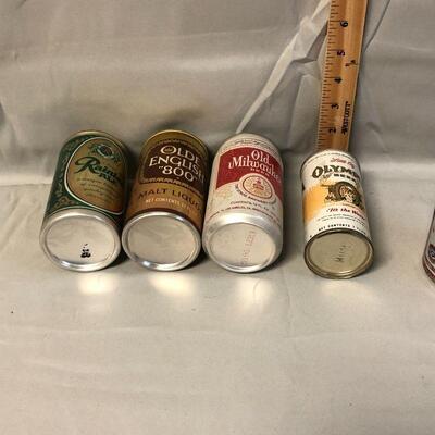 Lot 10 - 5 Vintage Pull Tab Beer Cans