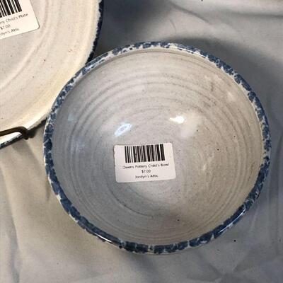 Lot 34 - Owens Pottery Sailboat Bowl & Plate