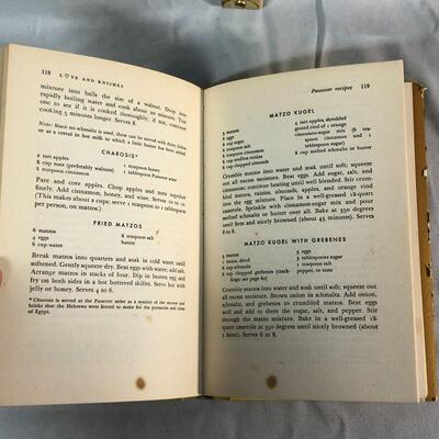 Lot 42 - 1959 7th Printing Love and Knishes Jewish Cookbook
