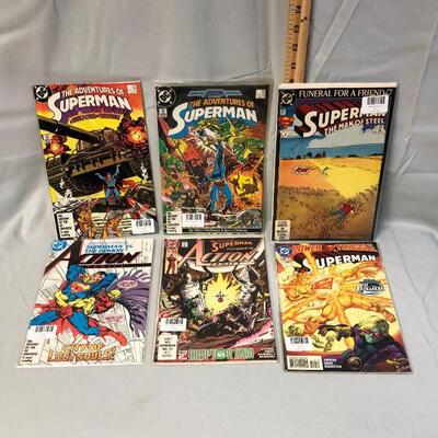 Lot 51 - 6 Superman and Action Comics