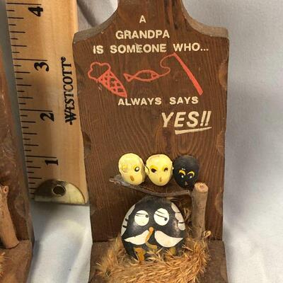 Lot 56 - Grandma and Grandpa Wall Hangings