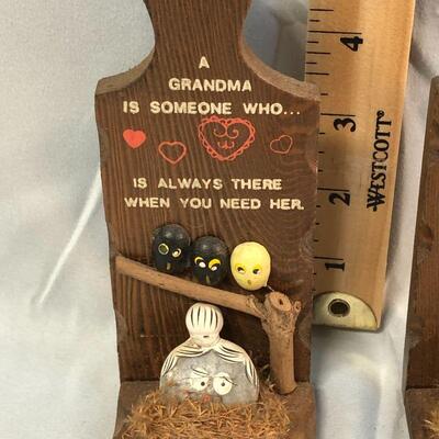 Lot 56 - Grandma and Grandpa Wall Hangings