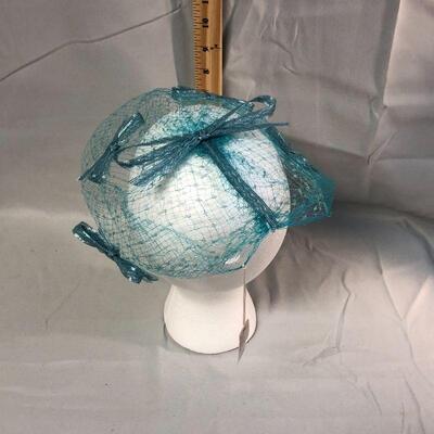 Lot 58 - Vintage Ladies Blue Net Hat