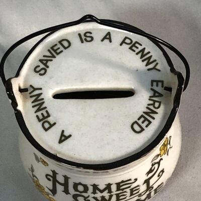 Lot 64 - Enesco Home Sweet Home Penny Saved Bank